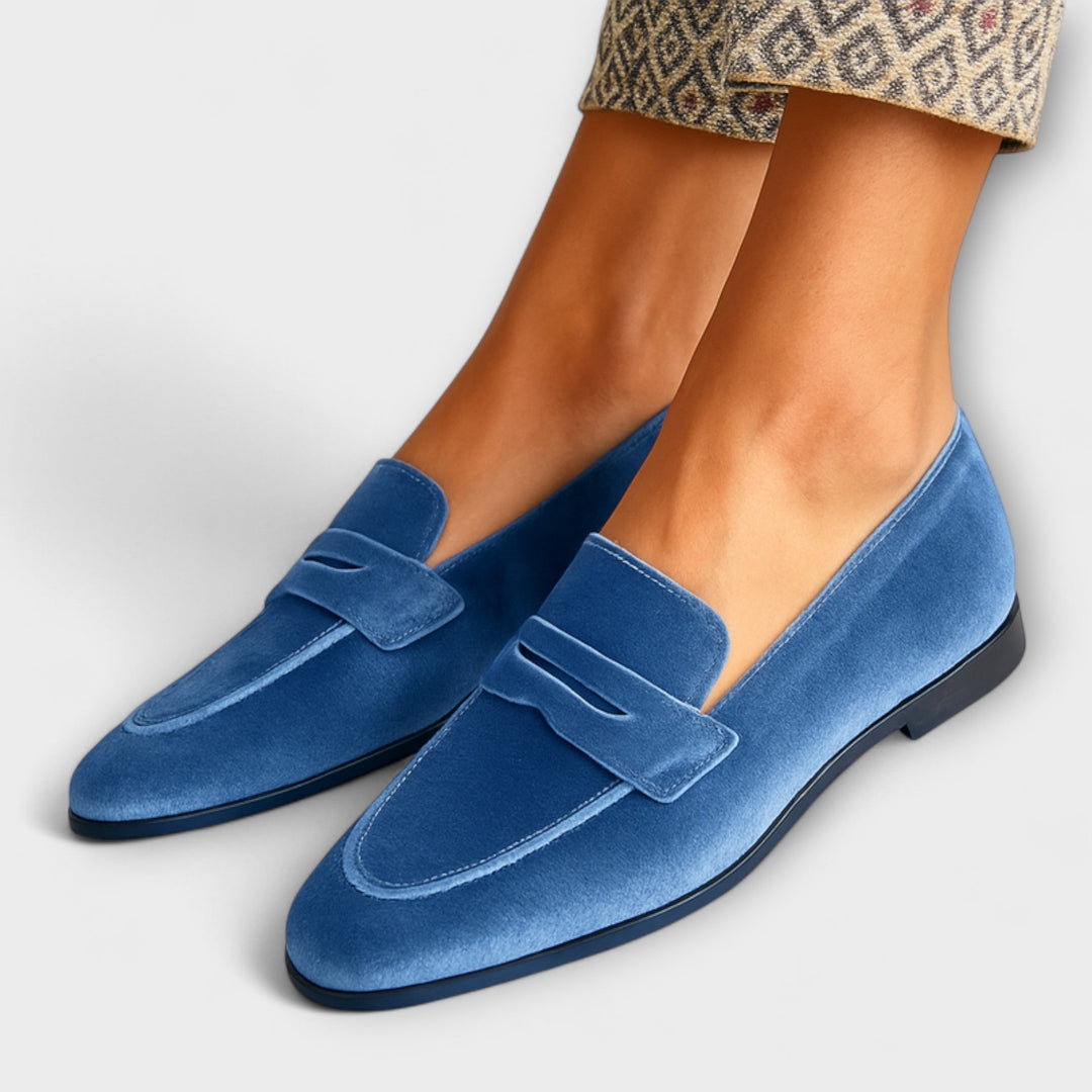 Louise - Soft Velvet Moccasins