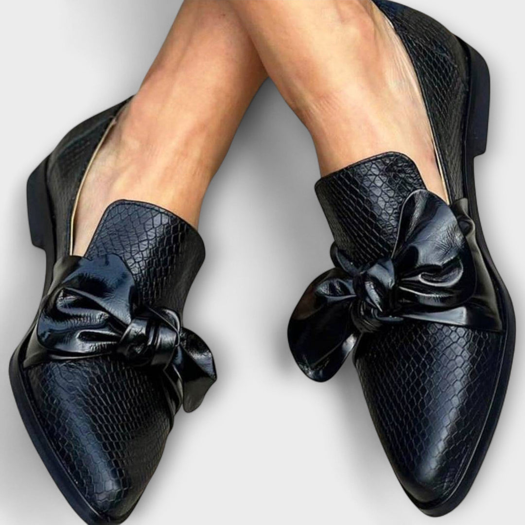Claudia - Moccasin with Decorative Bow