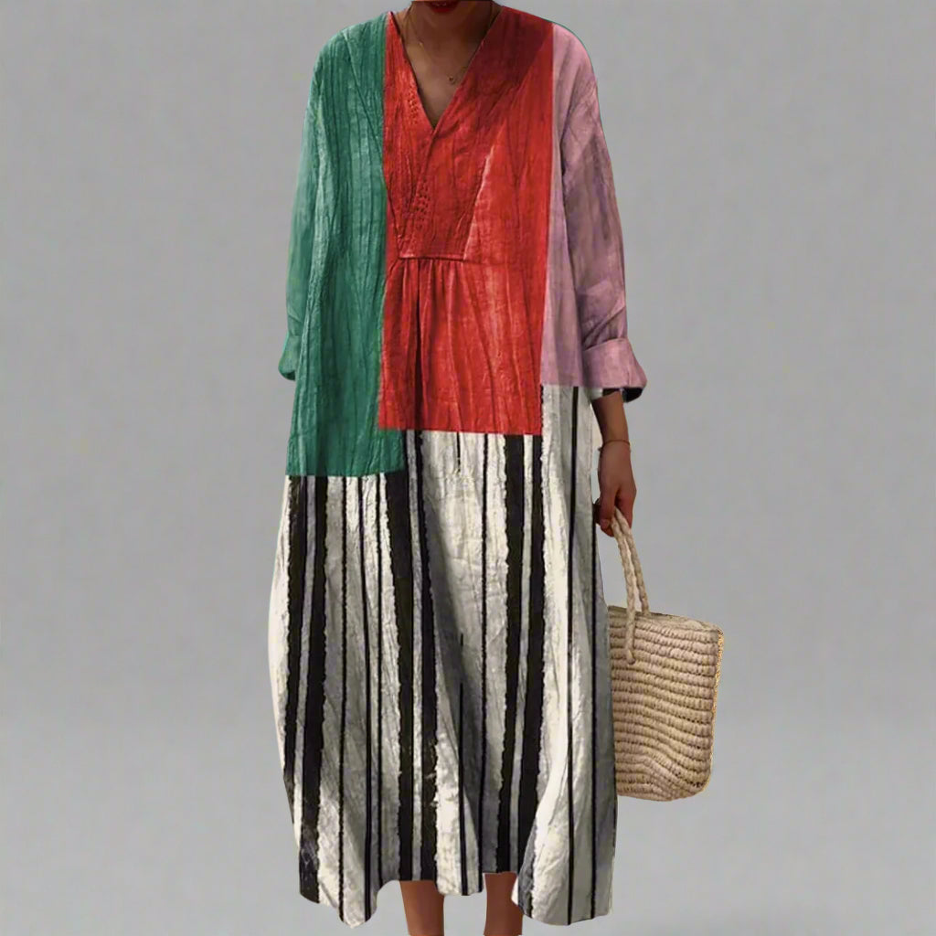Bela™ | Elegant Geometric Dress