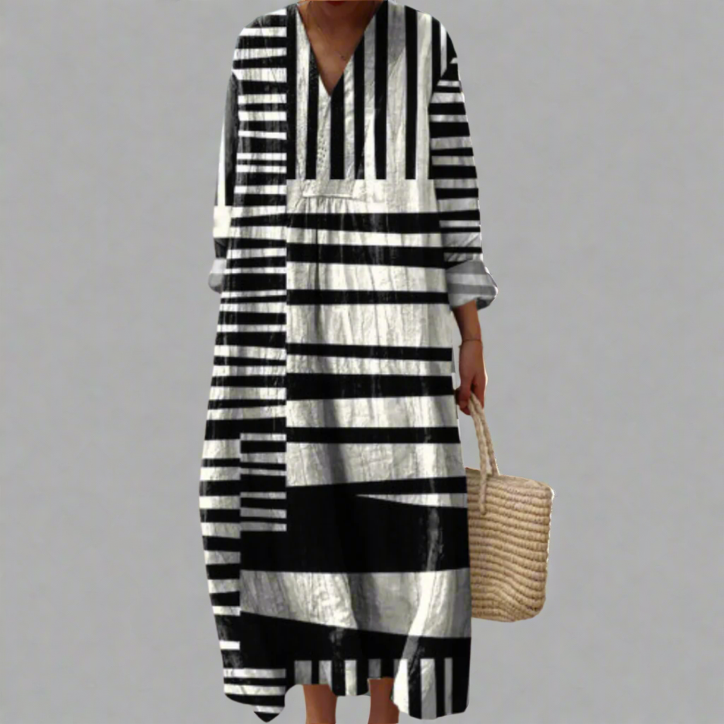 Sofia™ | Elegant Geometric Dress