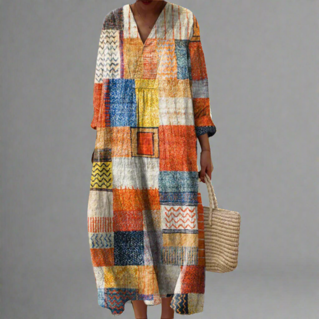 Trinna™ | Elegant Geometric Dress