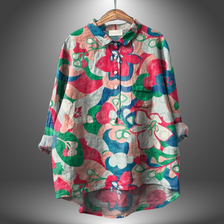 Taylor | Elegant Handmade Floral Shirt for Women