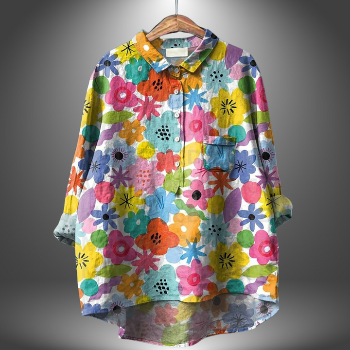 Taylor | Elegant Handmade Floral Shirt for Women