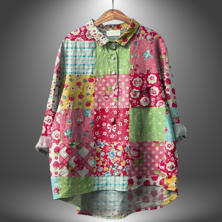 Taylor | Elegant Handmade Floral Shirt for Women