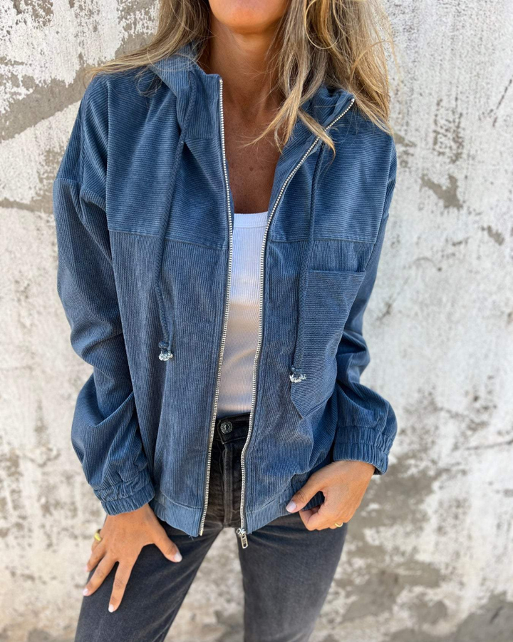 NELLA Velvet Ribbed Jacket