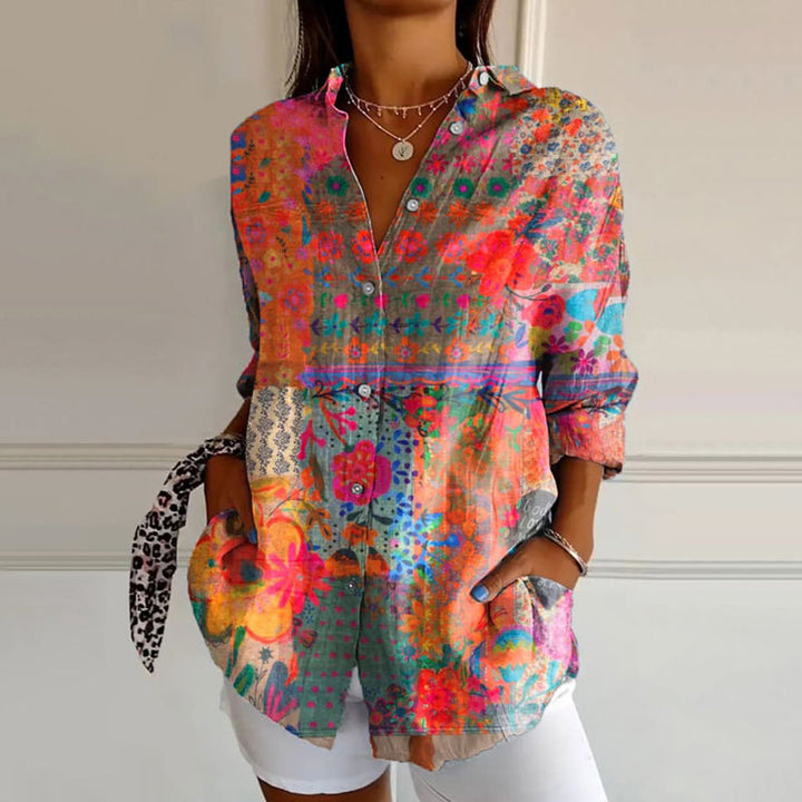 Kim Vintage Floral Print Shirt