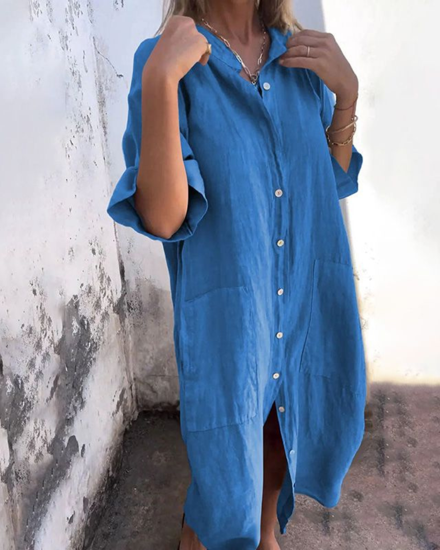 Angelina | Relaxed Ibiza Vibe Shirt Dress
