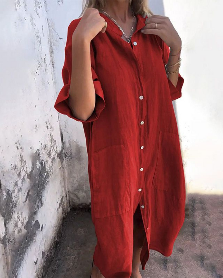Angelina | Relaxed Ibiza Vibe Shirt Dress