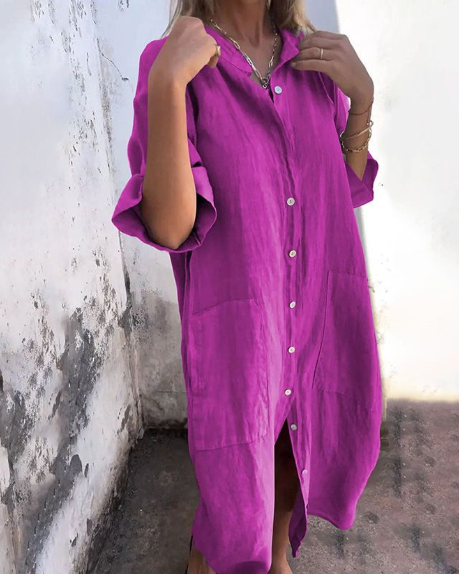 Angelina | Relaxed Ibiza Vibe Shirt Dress
