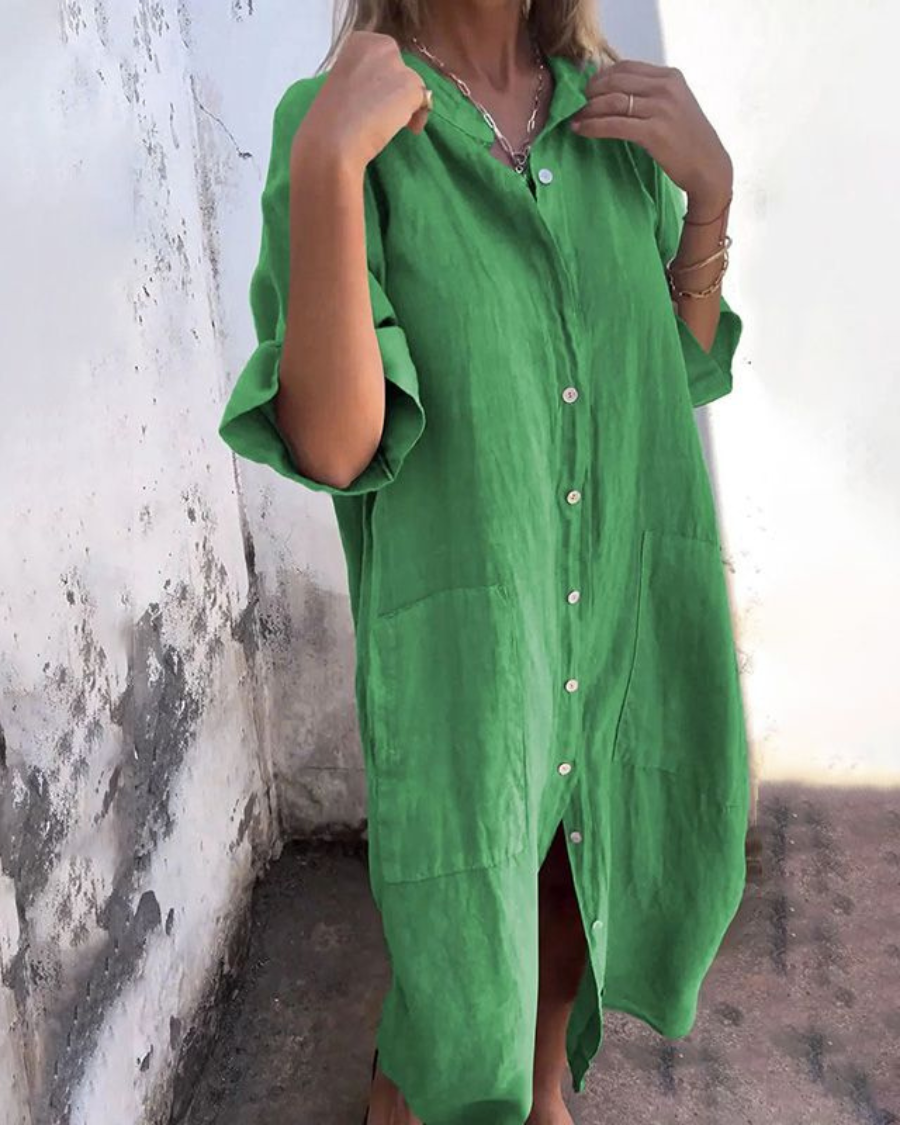 Angelina | Relaxed Ibiza Vibe Shirt Dress