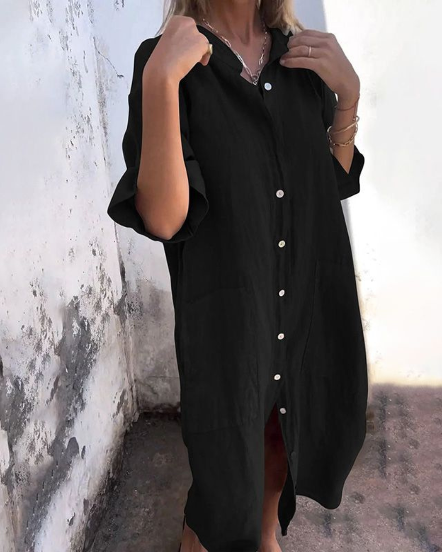 Angelina | Relaxed Ibiza Vibe Shirt Dress