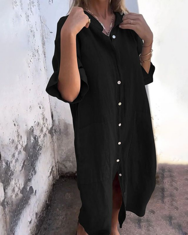 Angelina | Relaxed Ibiza Vibe Shirt Dress