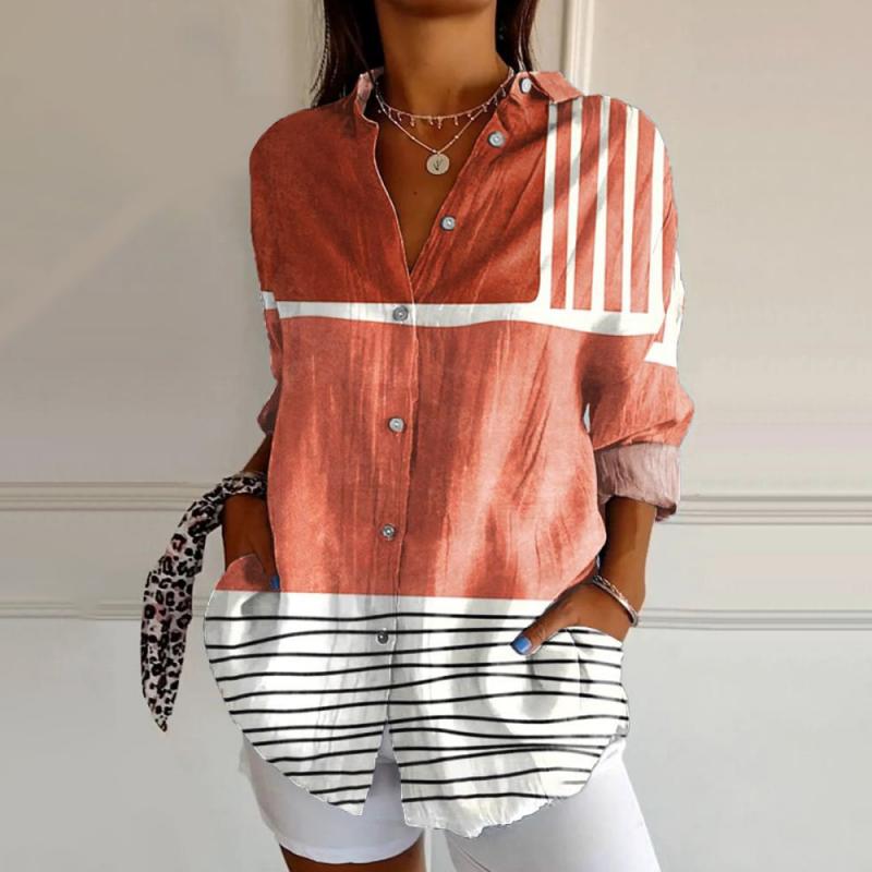 Mellie | Colour Block Striped Blouse