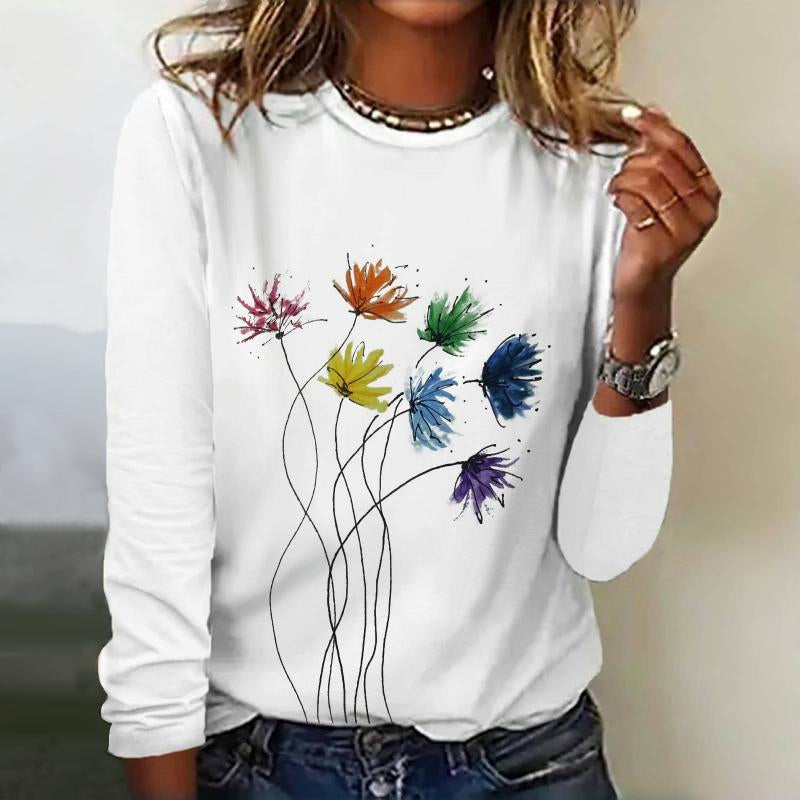 Polli | Casual T-Shirt with Floral Print