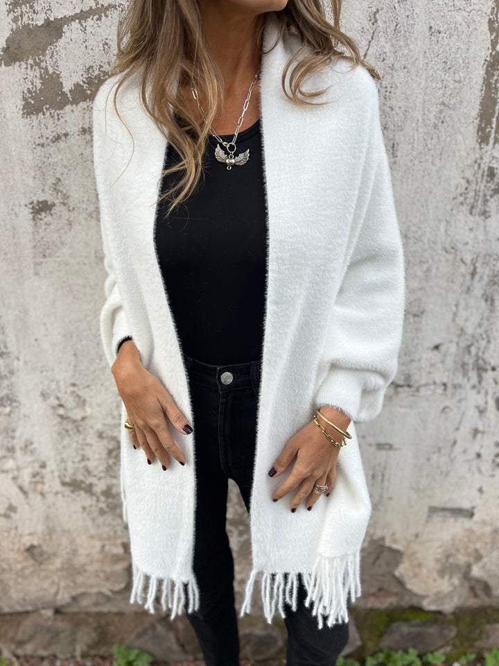 TAMARA | WOMEN'S LONG-SLEEVED COAT WITH TASSELS