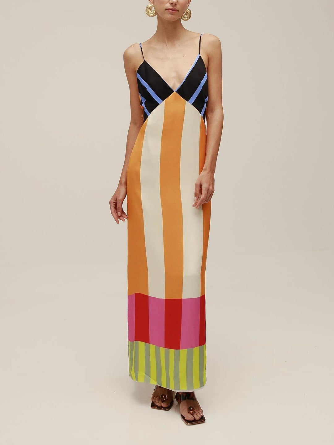 Courtney | Long Floral Dress with Wrap Fit for Sunny Days