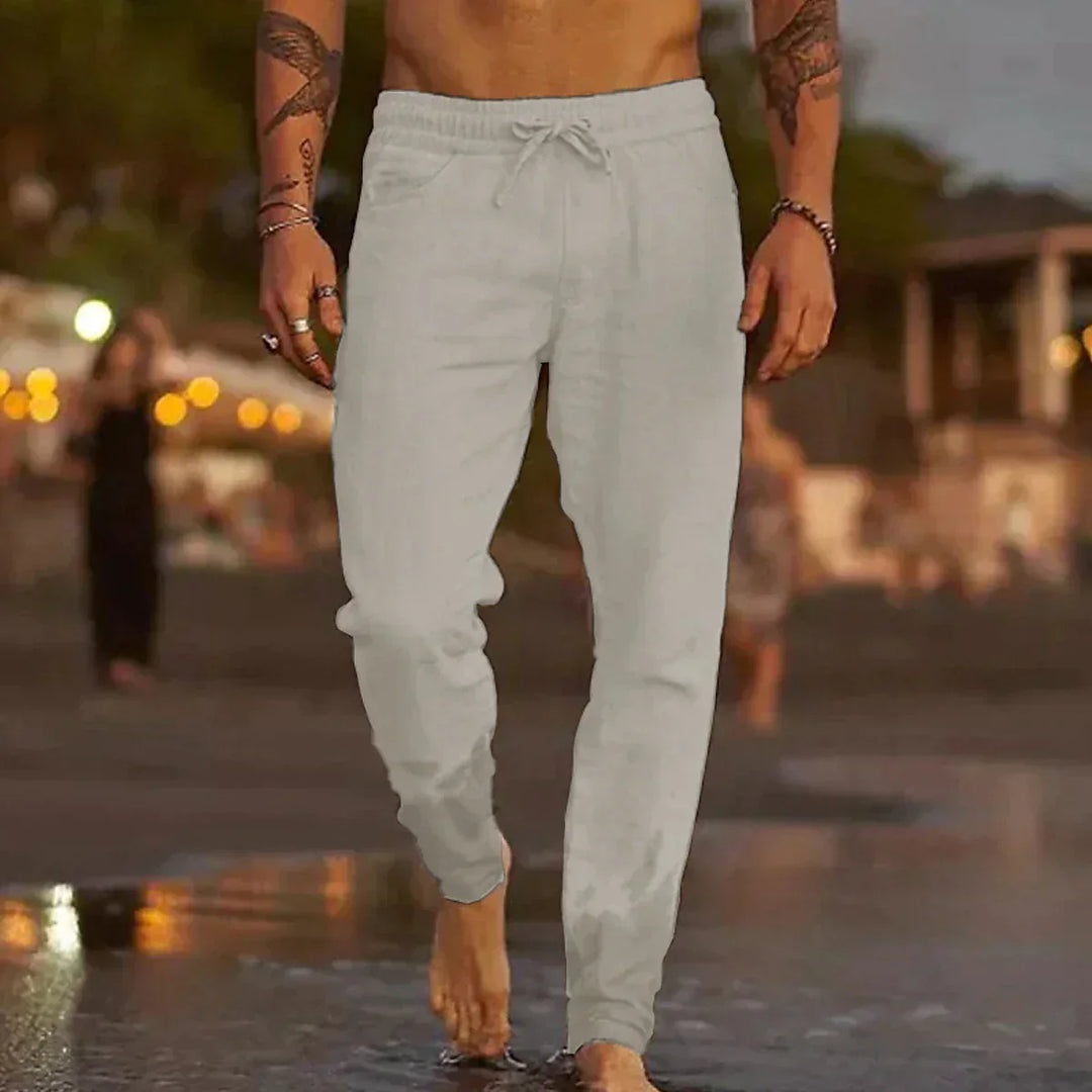 Kalie | relaxed-fit linen beach pants
