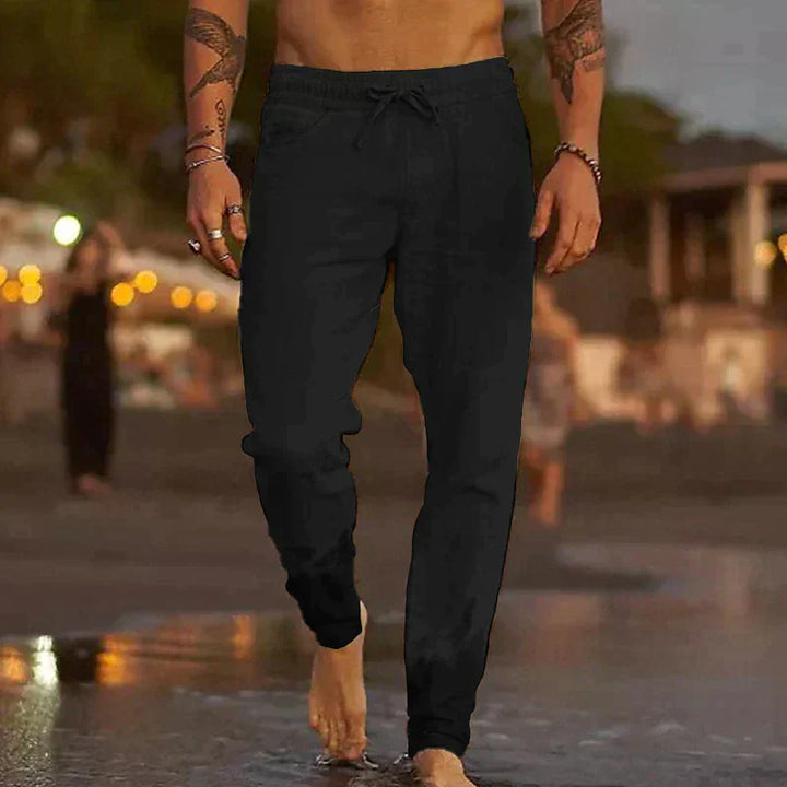 Kalie | relaxed-fit linen beach pants