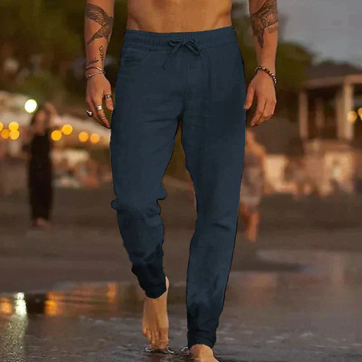 Kalie | relaxed-fit linen beach pants