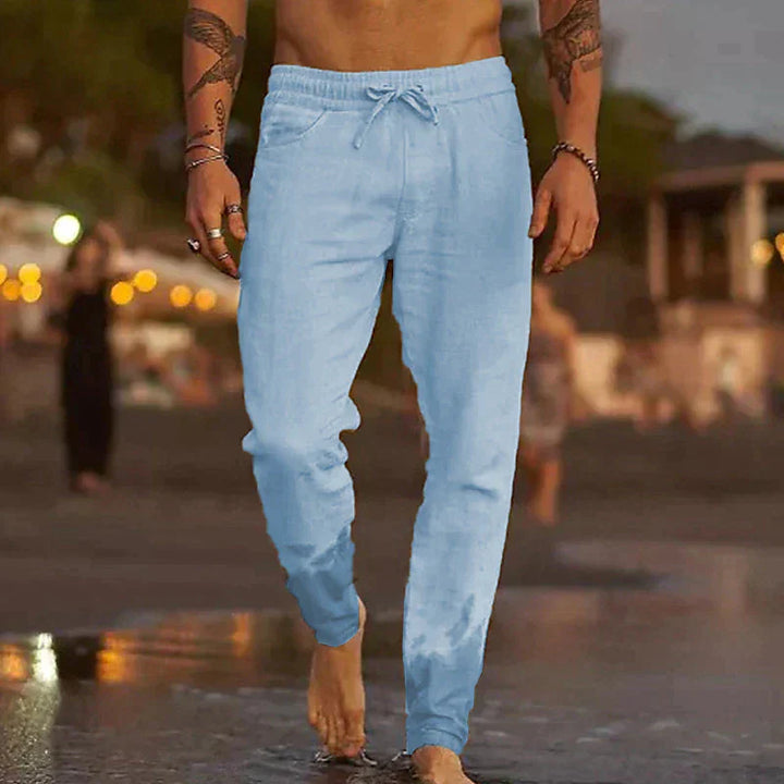 Kalie | relaxed-fit linen beach pants