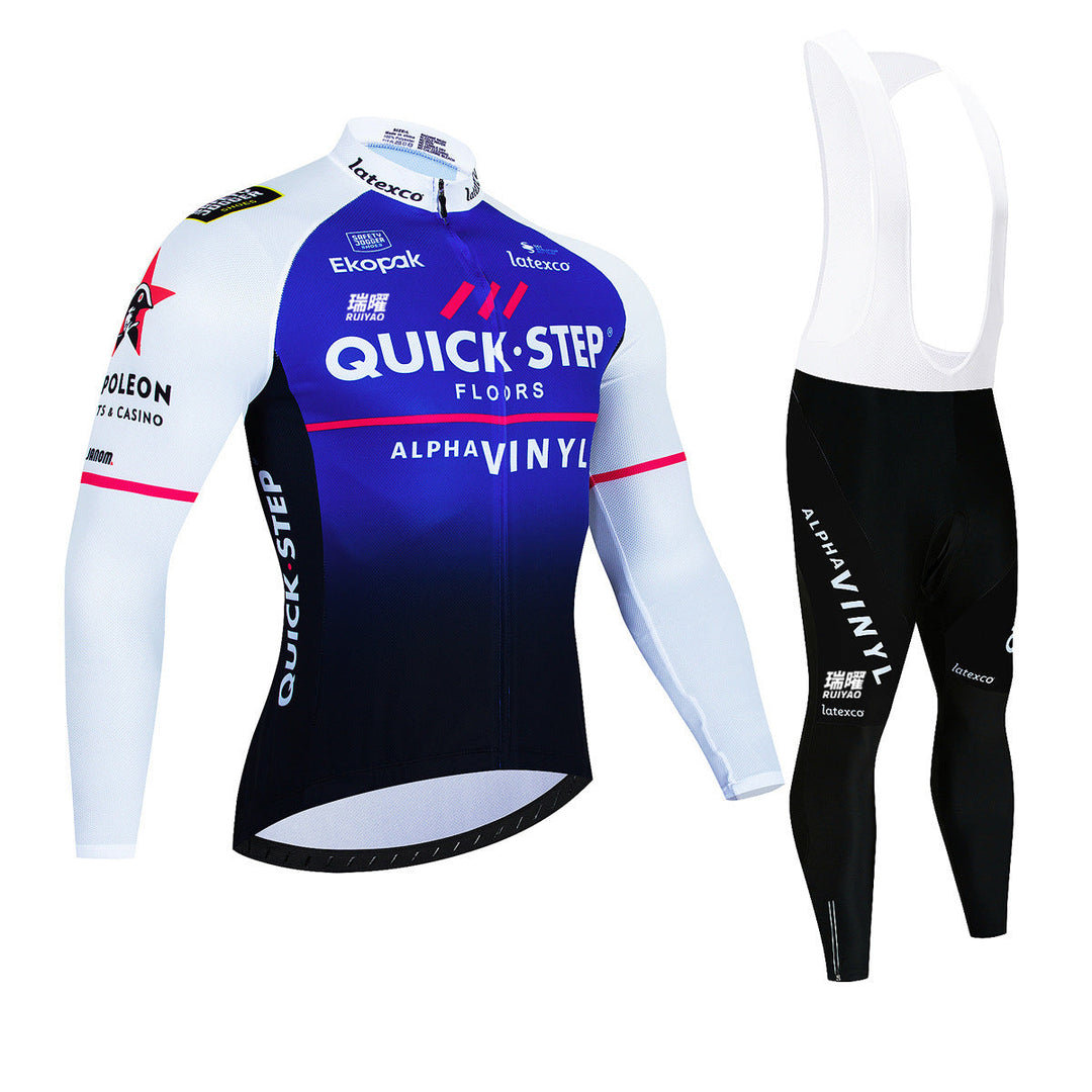 Quick Step - Long-sleeved Pro Cycling Kit