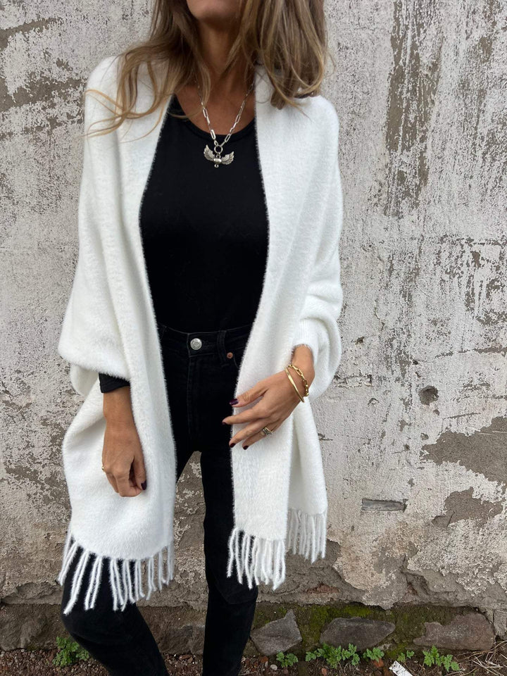 TAMARA | WOMEN'S LONG-SLEEVED COAT WITH TASSELS