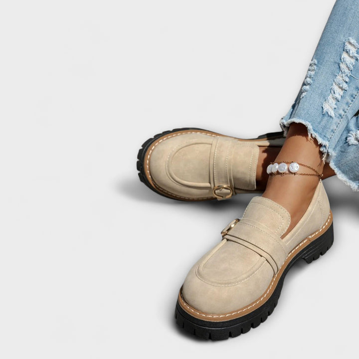 Lora Casual Loafers with Round Toe