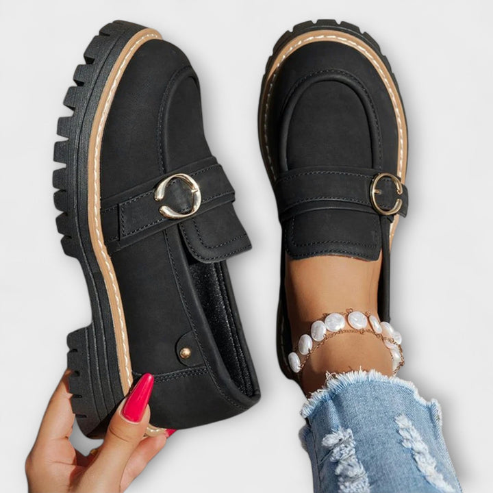 Lora Casual Loafers with Round Toe
