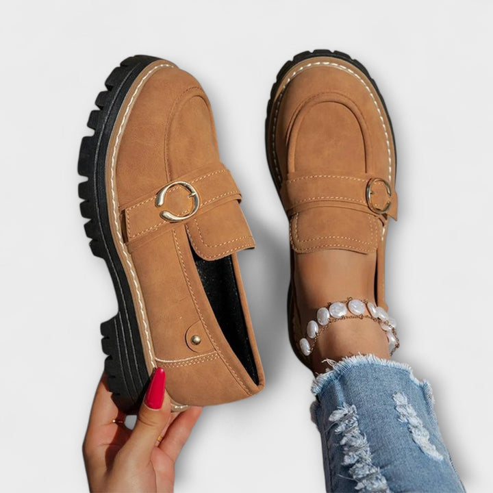 Lora Casual Loafers with Round Toe