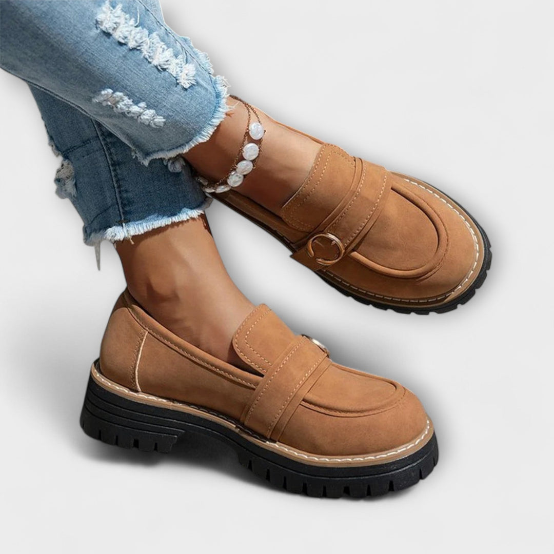 Lora Casual Loafers with Round Toe