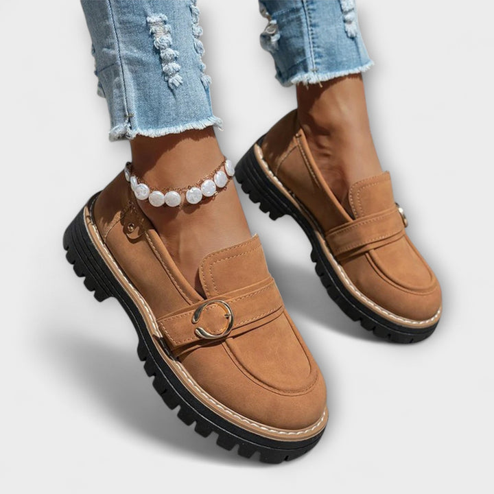Lora Casual Loafers with Round Toe