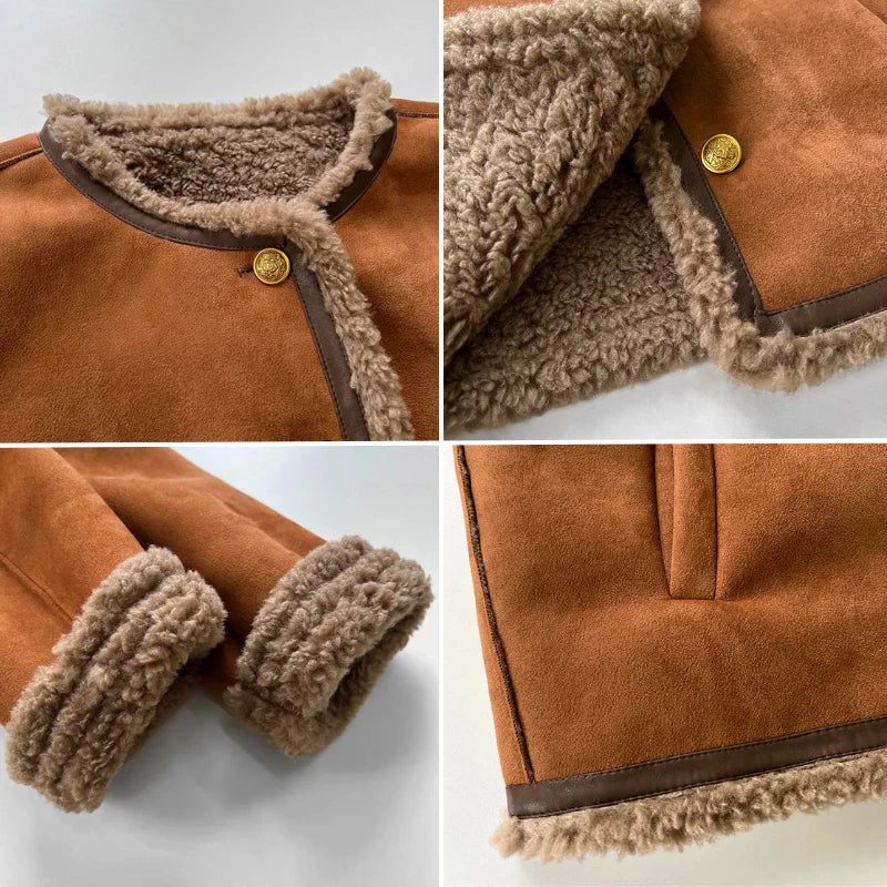 Helsinki | Cozy Shearling Button Jacket