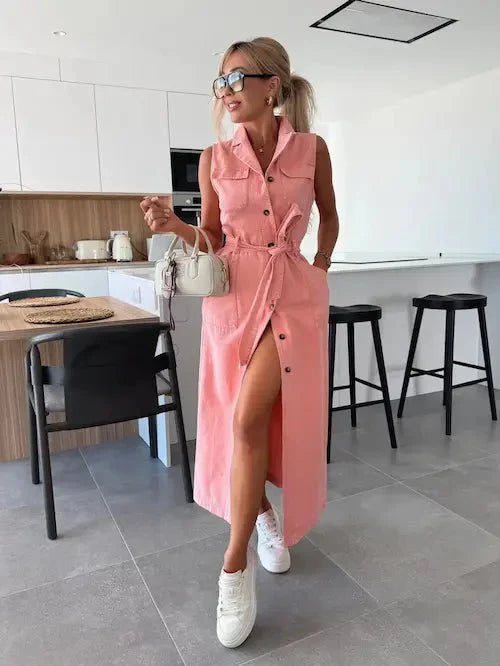 Tuni | Denim Maxi Dress
