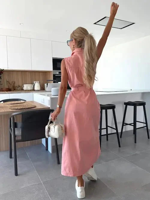Tuni | Denim Maxi Dress