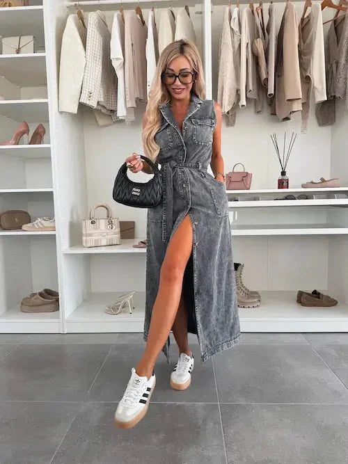 Tuni | Denim Maxi Dress