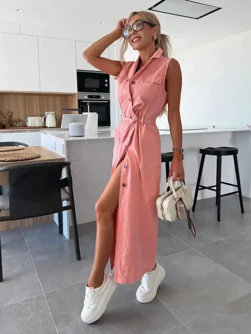 Tuni | Denim Maxi Dress