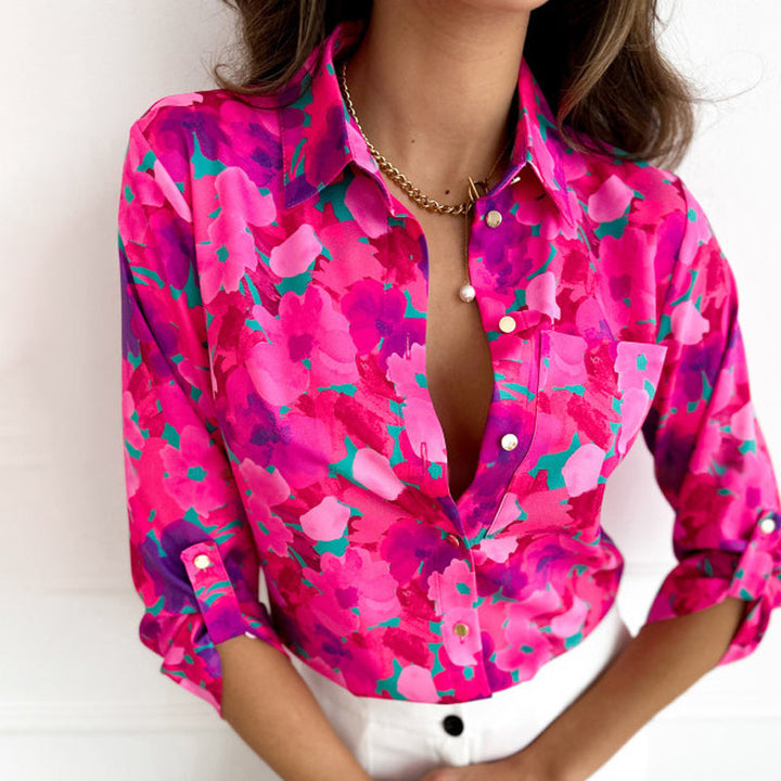 Mallorca | Casual Blouse with Floral Print