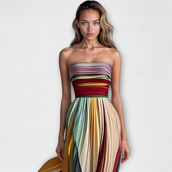 Larissa | Colorful Sleeveless Dress